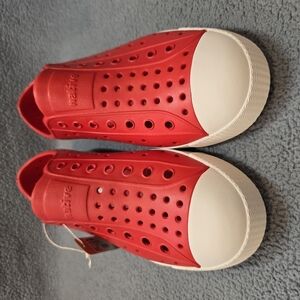 Native Jefferson Red Perforated Slip-On Shoes